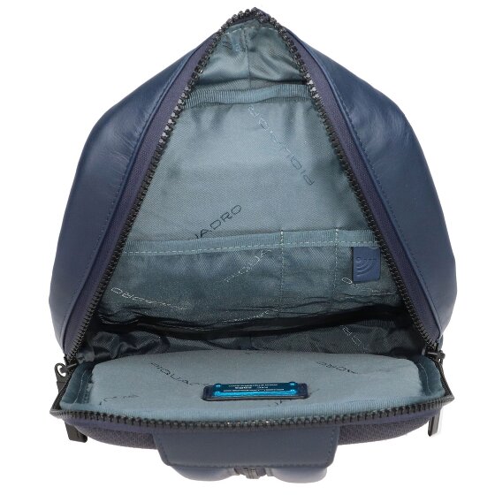 Piquadro Schoudertas Leer 20 cm