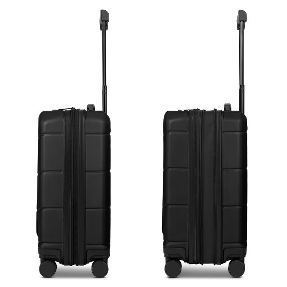 Police London 4 wielen Cabinewagen 55 cm Laptopvak met uitbreidingsplooi