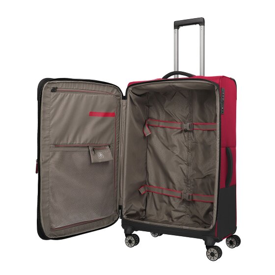 Travelite Crosslite 5.0 4 wielen Trolley L 77 cm met uitbreidingsplooi