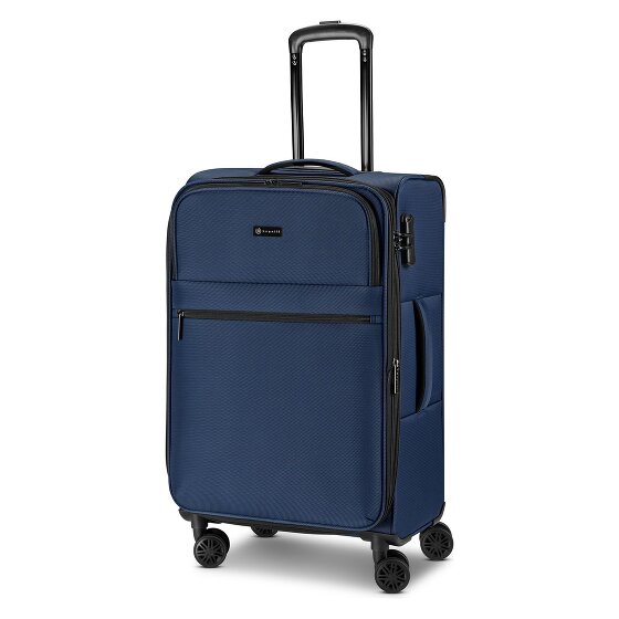 bugatti Valencia Soft 4 wielen Trolley M 65 cm met uitbreidingsplooi