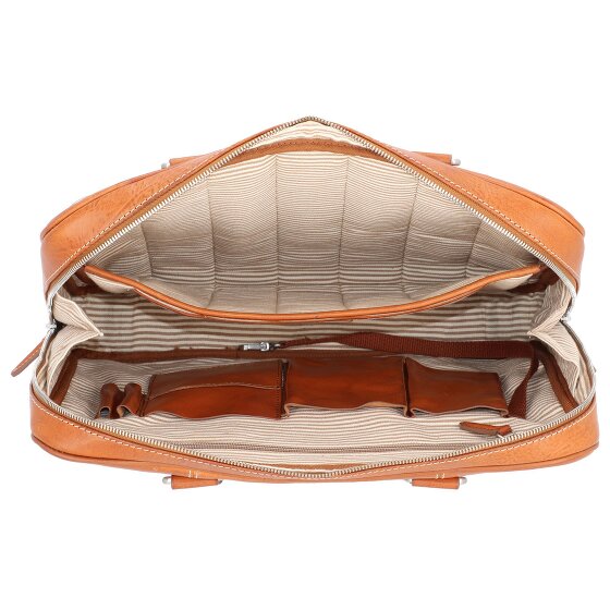 Leonhard Heyden Bergamo aktetas leer 38 cm Laptop compartiment
