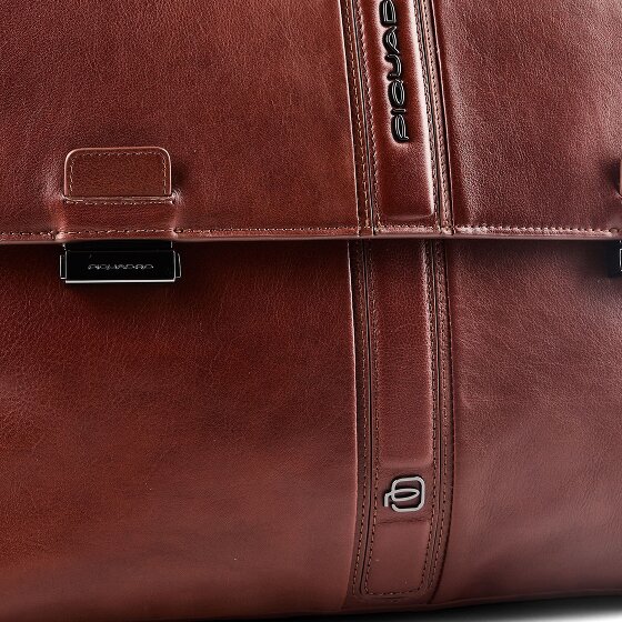 Piquadro Victor Aktentas RFID-bescherming Leder 42 cm Laptopvak