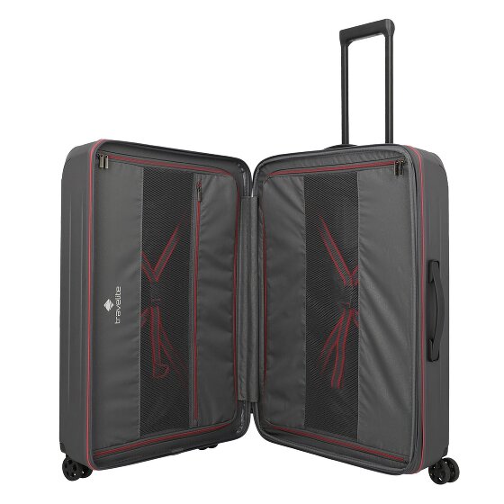 Travelite Dynamiic 4 wielen Trolley L 76 cm met uitbreidingsplooi