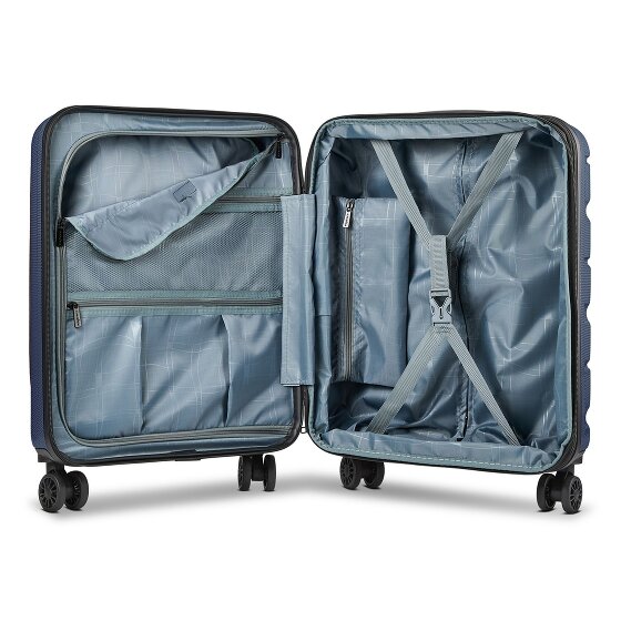 Franky Munich 4.0 4 wielen Cabinewagen 55 cm Laptopvak met uitbreidingsplooi