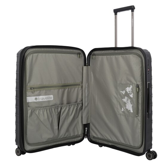 Travelite mooby 4 wielen Trolley M 66 cm met uitbreidingsplooi