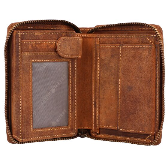 Greenburry Vintage Dierenriem Portemonnee Leer 10 cm