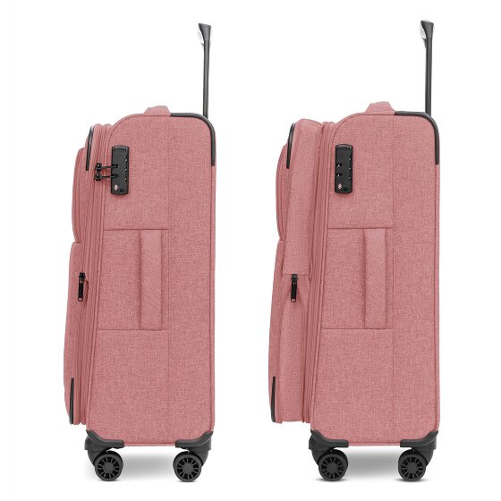 Redolz Essentials 12 MEDIUM 4-wiel trolley 67 cm met uitbreidingsplooi