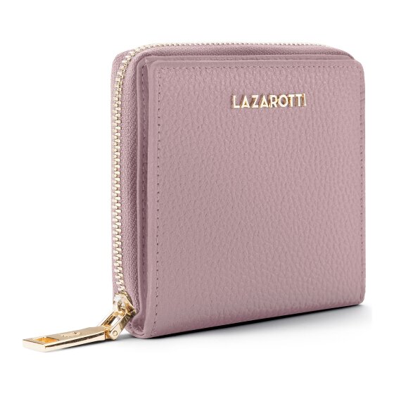 Lazarotti Bologna Leer Medium Ritssluiting Portemonnee Leer 10 cm