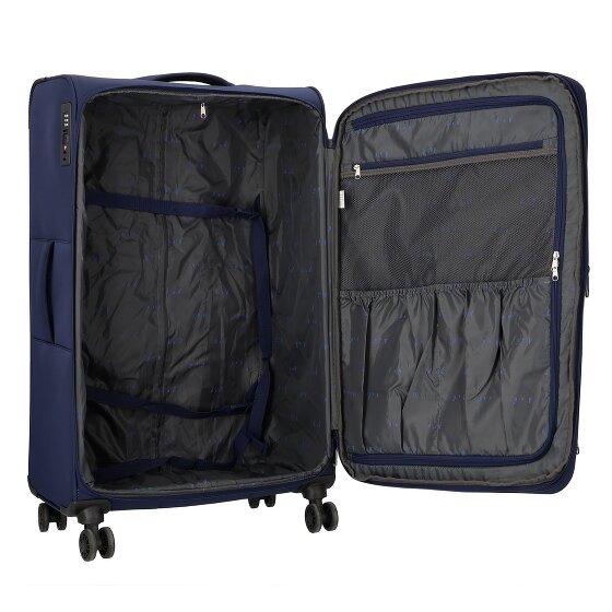 d&n Travel Line 9504 4 wielen Trolley L 76 cm met uitbreidingsplooi