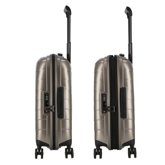 Samsonite Attrix 4 wielen Cabinewagen 55 cm met uitbreidingsplooi