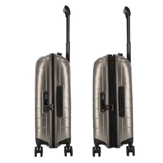 Samsonite Attrix 4 wielen Cabinewagen 55 cm met uitbreidingsplooi