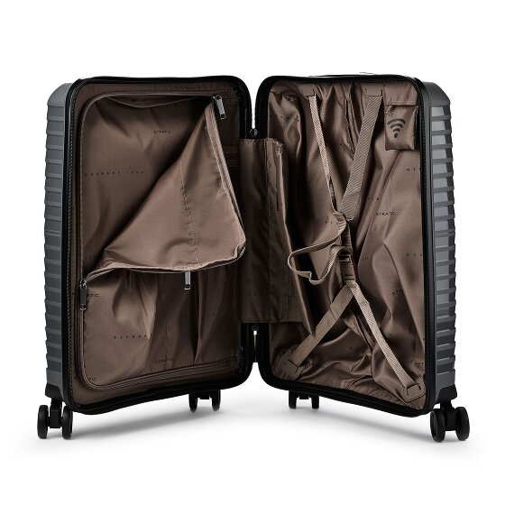 Stratic Bright + 4 wielen Cabinewagen 55 cm Laptop compartiment