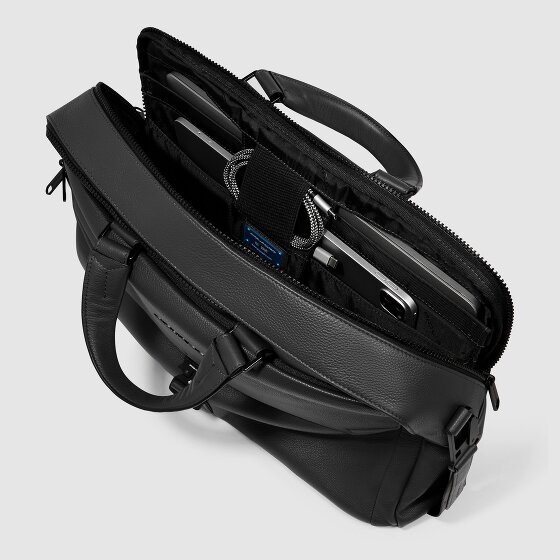 Piquadro Than Koffer Leer 30 cm Laptop compartiment