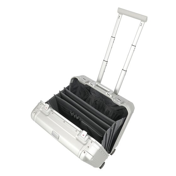 Travelite Next 4-wielige zakelijke trolley van Aluminium, 43 cm