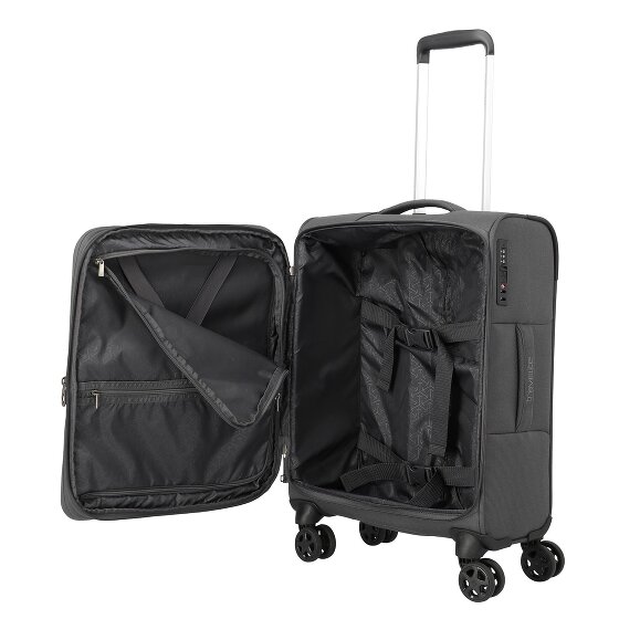 Travelite Cubis 4 wielen Cabinewagen S 55 cm met uitbreidingsplooi