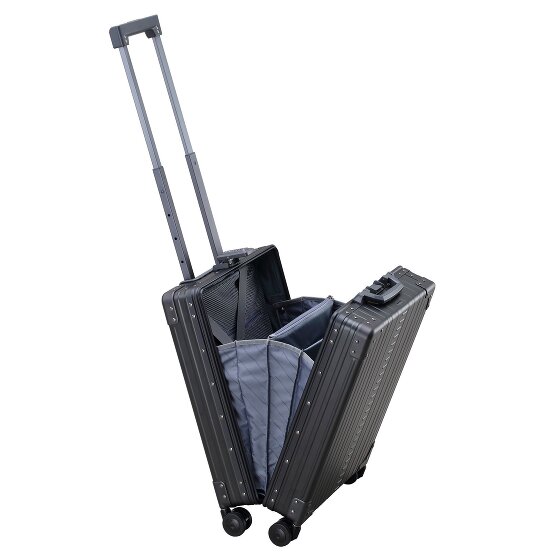 Aleon Business-Cabinewagen met 4 wielen, Aluminium, 55 cm