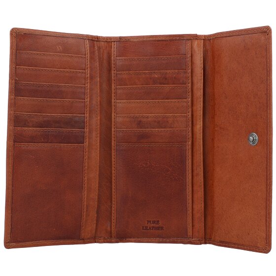 Spikes & Sparrow Portemonnee RFID Leer 19 cm