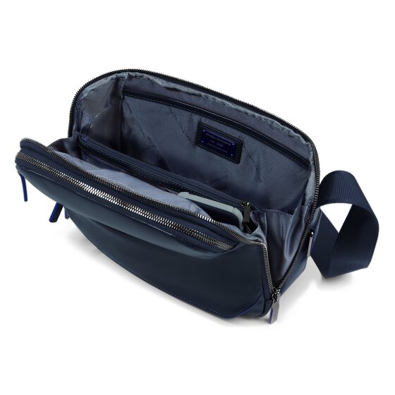 Piquadro Blue Square Schoudertas Leer 27 cm