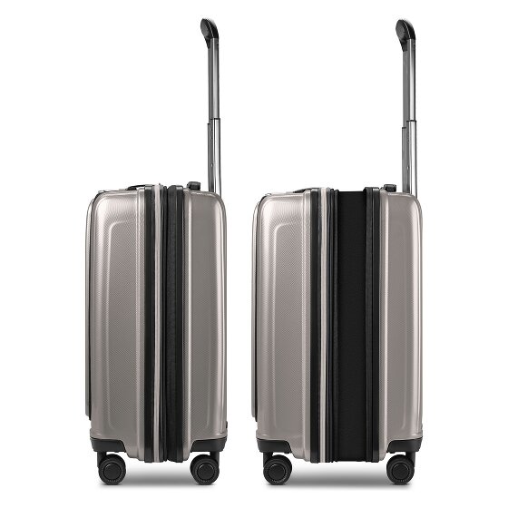 Redolz Essentials14 4-wiel kofferset Beautycase 4st met uitklapbaar laptopvak