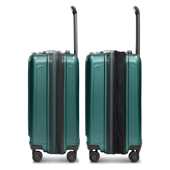 Redolz Essentials14 4-wiel kofferset Beautycase 4st met uitklapbaar laptopvak