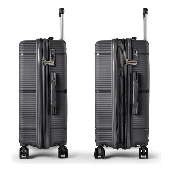 Benzi 5899 4 wielen Trolley M 57 cm met uitbreidingsplooi