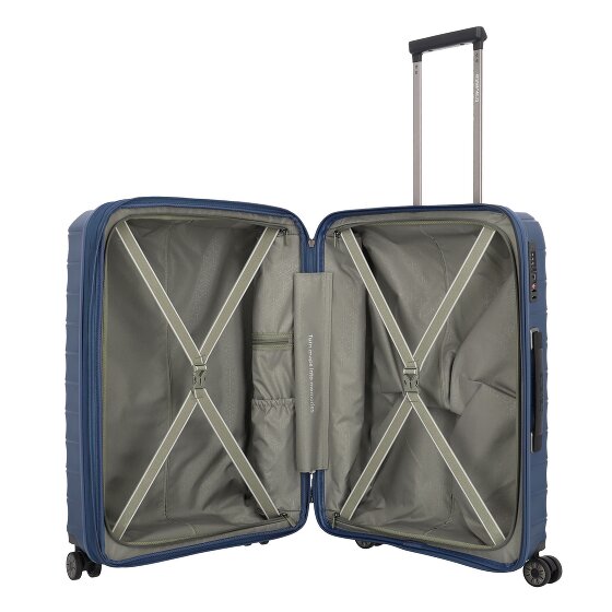Travelite mooby 4 wielen Trolley M 66 cm met uitbreidingsplooi