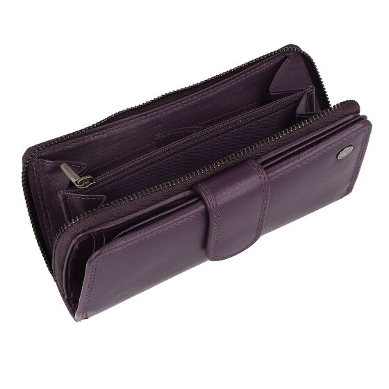Greenburry Sponsachtig portefeuille leer 9,5 cm