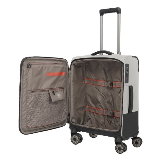 Travelite Crosslite 5.0 4 wielen Cabinewagen S 55 cm Laptop compartiment