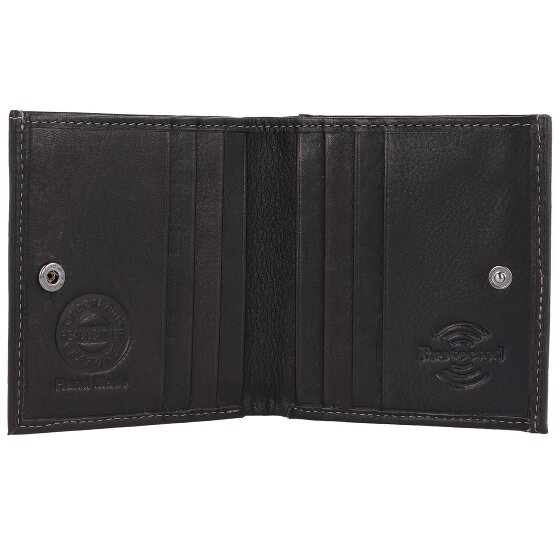 Greenland Nature Zwarte Nappa Portemonnee RFID Leer 9,5 cm