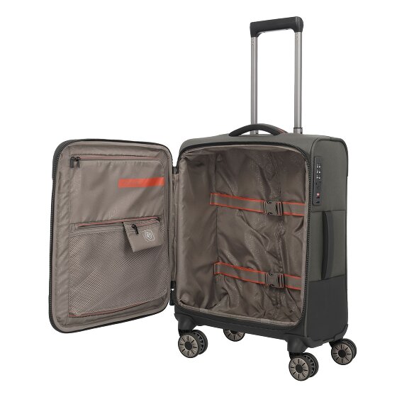 Travelite Crosslite 5.0 4 wielen Cabinewagen S 55 cm Laptop compartiment