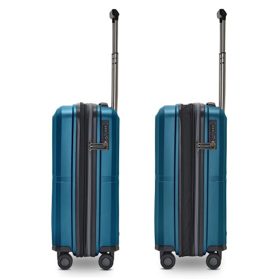 Pactastic Collection 01 4 wielen Cabinewagen S 55 cm met uitbreidingsplooi