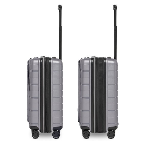 Bergpfeil Travel 4 wielen Cabinewagen 55 cm Laptopvak met uitbreidingsplooi