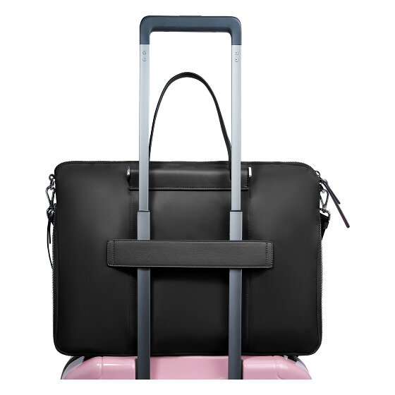 Piquadro Lyra Aktentas Leder 42 cm Laptopvak met uitbreidingsplooi