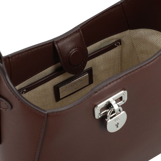 Lauren Ralph Lauren Tanner Mini tas Schoudertas Leer 16 cm
