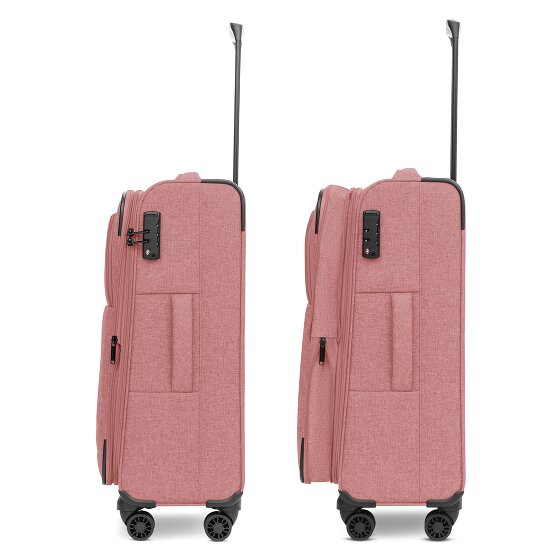 Redolz Essentials 12 THREE SET 4 wielen Kofferset 3-delig met uitbreidingsplooi