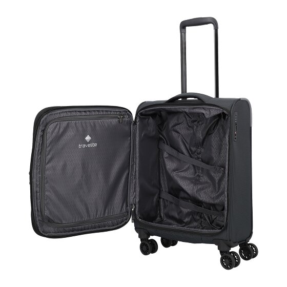 Travelite Corsiica 4 wielen Cabinewagen S 55 cm met uitbreidingsplooi