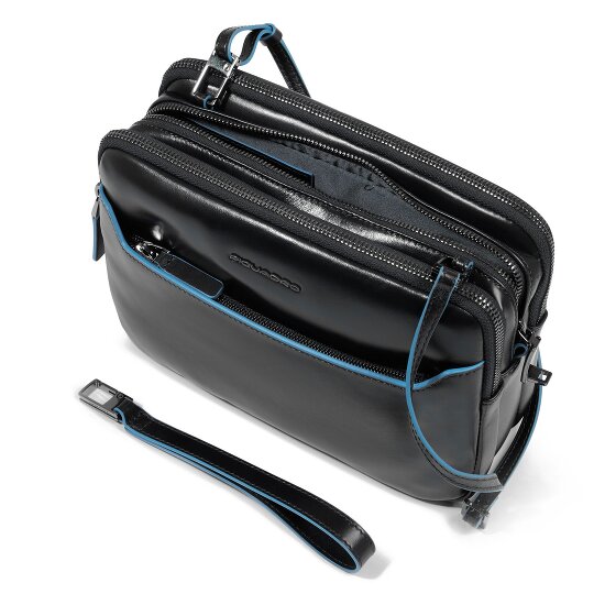 Piquadro Blue Square Schoudertas Leer 23 cm