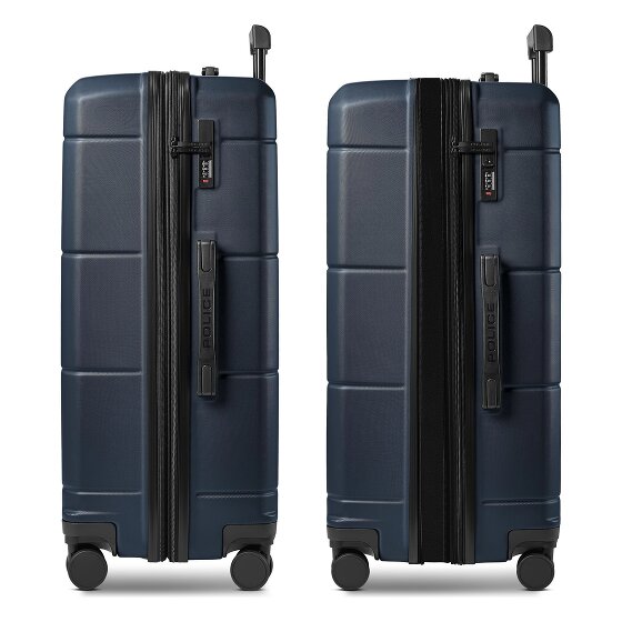 Police London 4 wielen Trolley 74 cm met uitbreidingsplooi
