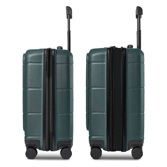 Police London 4 wielen Cabinewagen 55 cm Laptopvak met uitbreidingsplooi