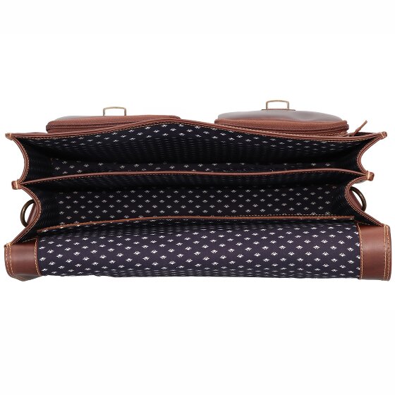 Buckle & Seam Nevada aktetas leer 42 cm laptop compartiment