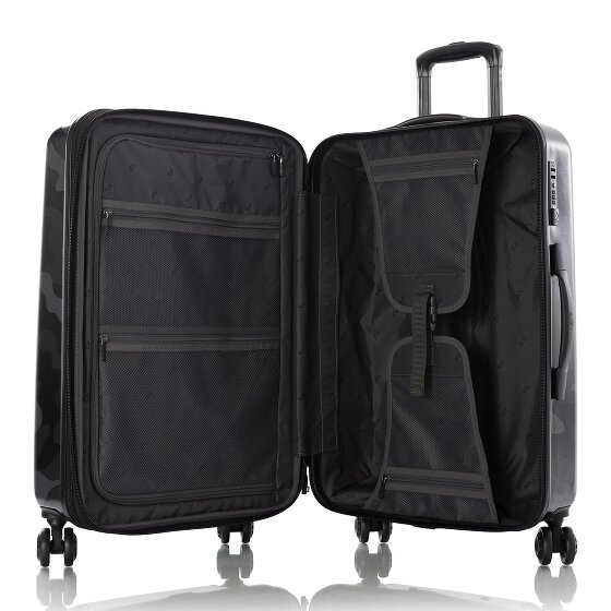 Heys Black Camo 4 wielen Trolley M 66 cm met uitbreidingsplooi
