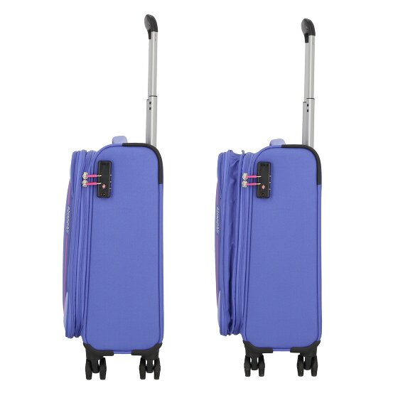 American Tourister Pulsonic 4 wielen Cabinewagen 55 cm met uitbreidingsplooi