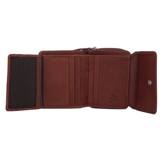 Jack Kinsky Portemonnee RFID-bescherming Leer 11 cm