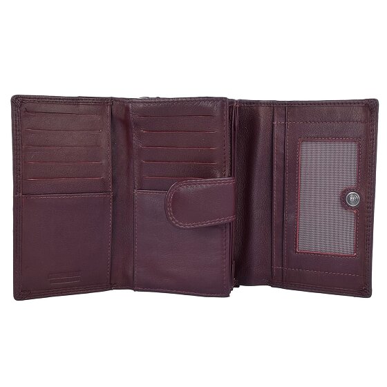 Greenburry Sponsachtig portefeuille leer 15,5 cm