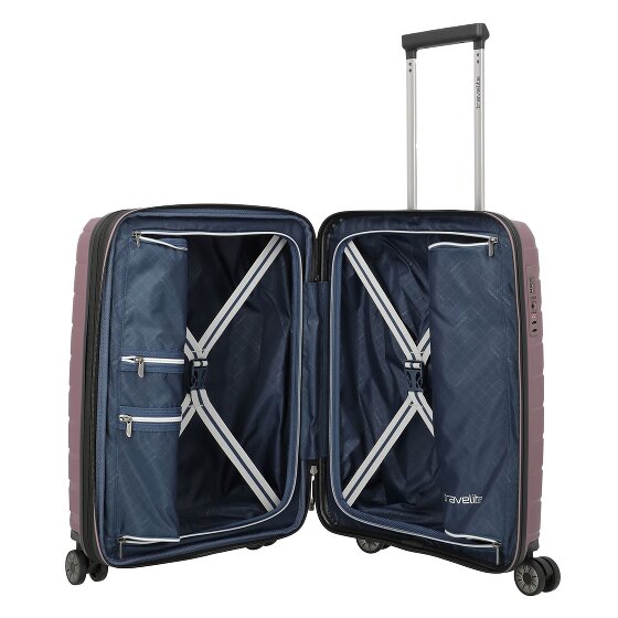 Travelite Air Base 4 wielen Cabinewagen 55 cm met uitbreidingsplooi