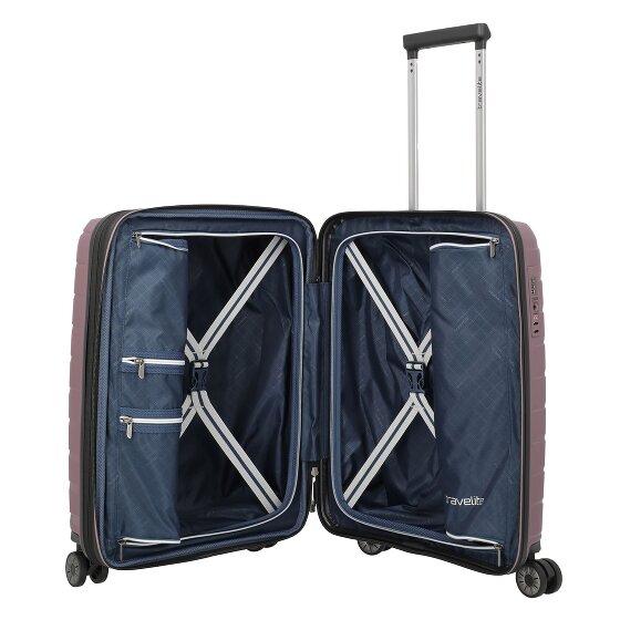 Travelite Air Base 4 wielen Cabinewagen 55 cm met uitbreidingsplooi