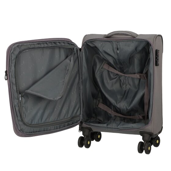 d&n Travel Line 9704 4 wielen Cabinewagen S 55 cm met uitbreidingsplooi