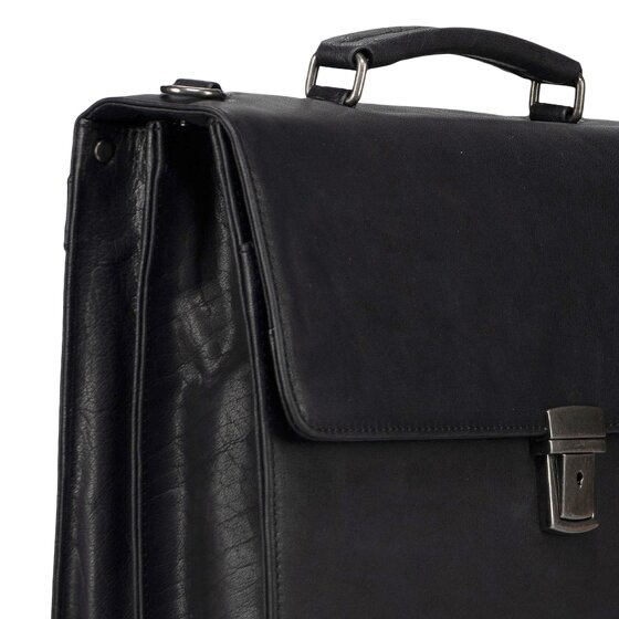 Jost Glasgow Aktentas RFID-bescherming Leder 40 cm Laptopvak