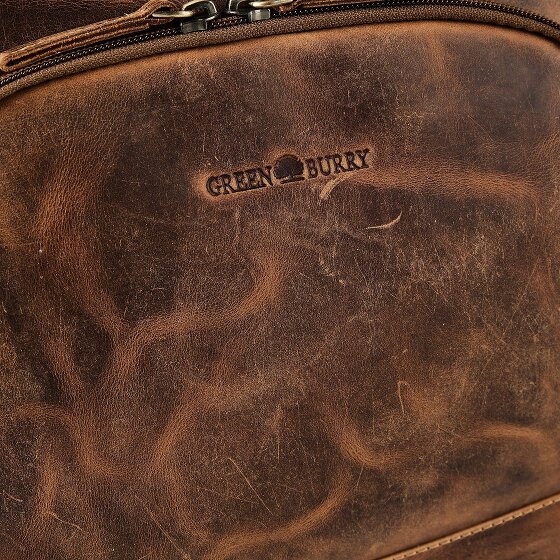 Greenburry Vintage Zakelijke rugzak Leer 36.5 cm Laptop compartiment