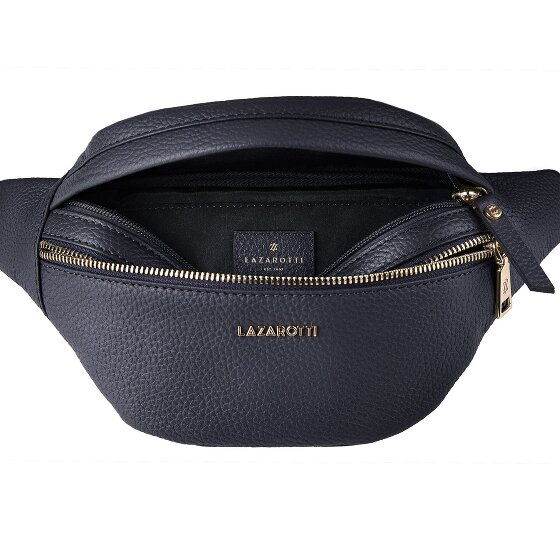 Lazarotti Bologna leer Fanny pack met dubbele rits, crossbody, leer, 25 cm